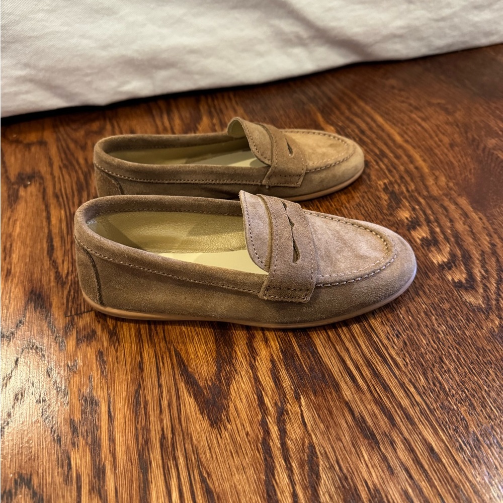 Elephantito Tan Kids Dress Loafers - Picture 2 of 10